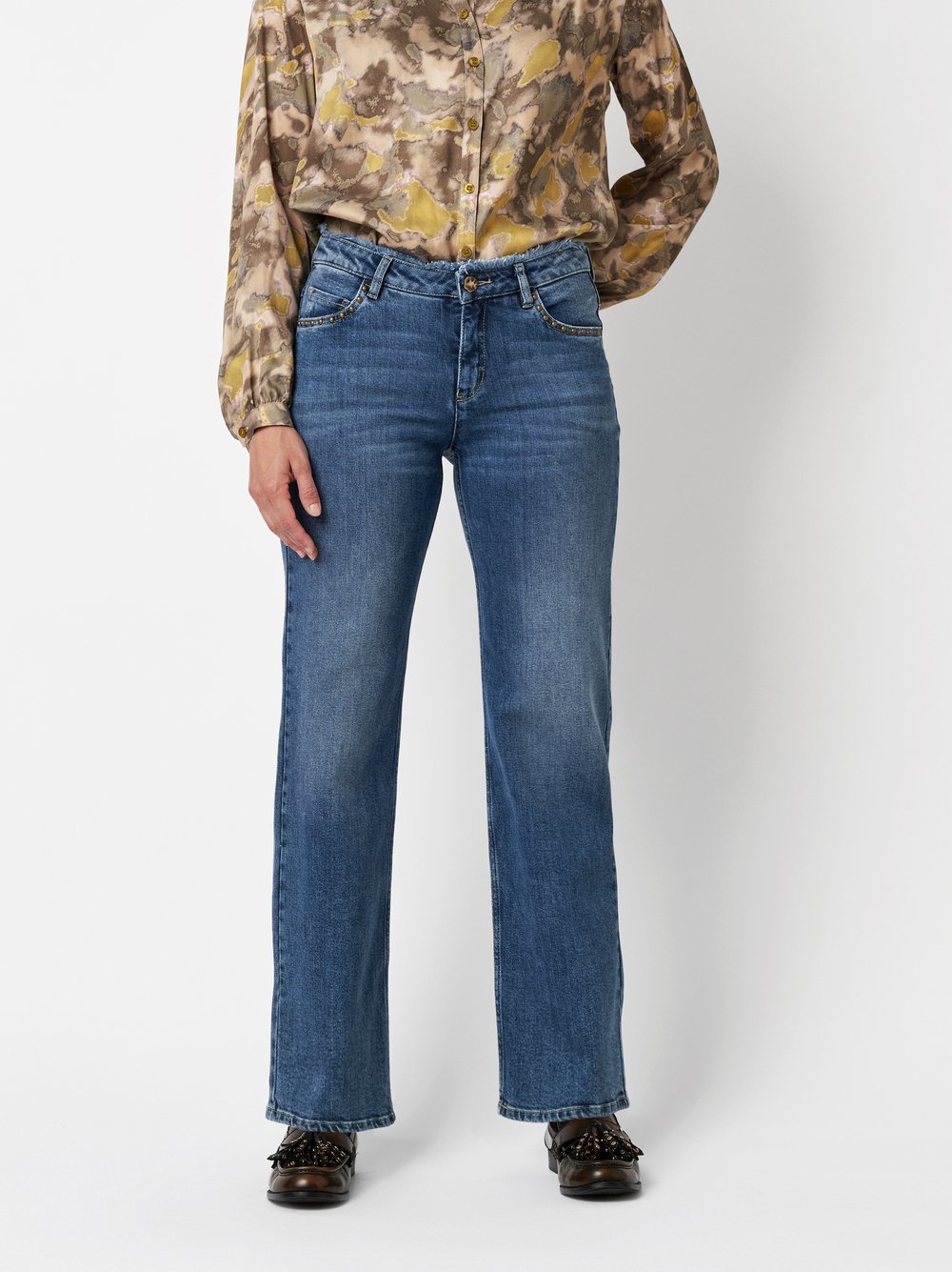 Jeans Ella mid blue Vorderansicht Jeans Ella mid blue Vorderansicht