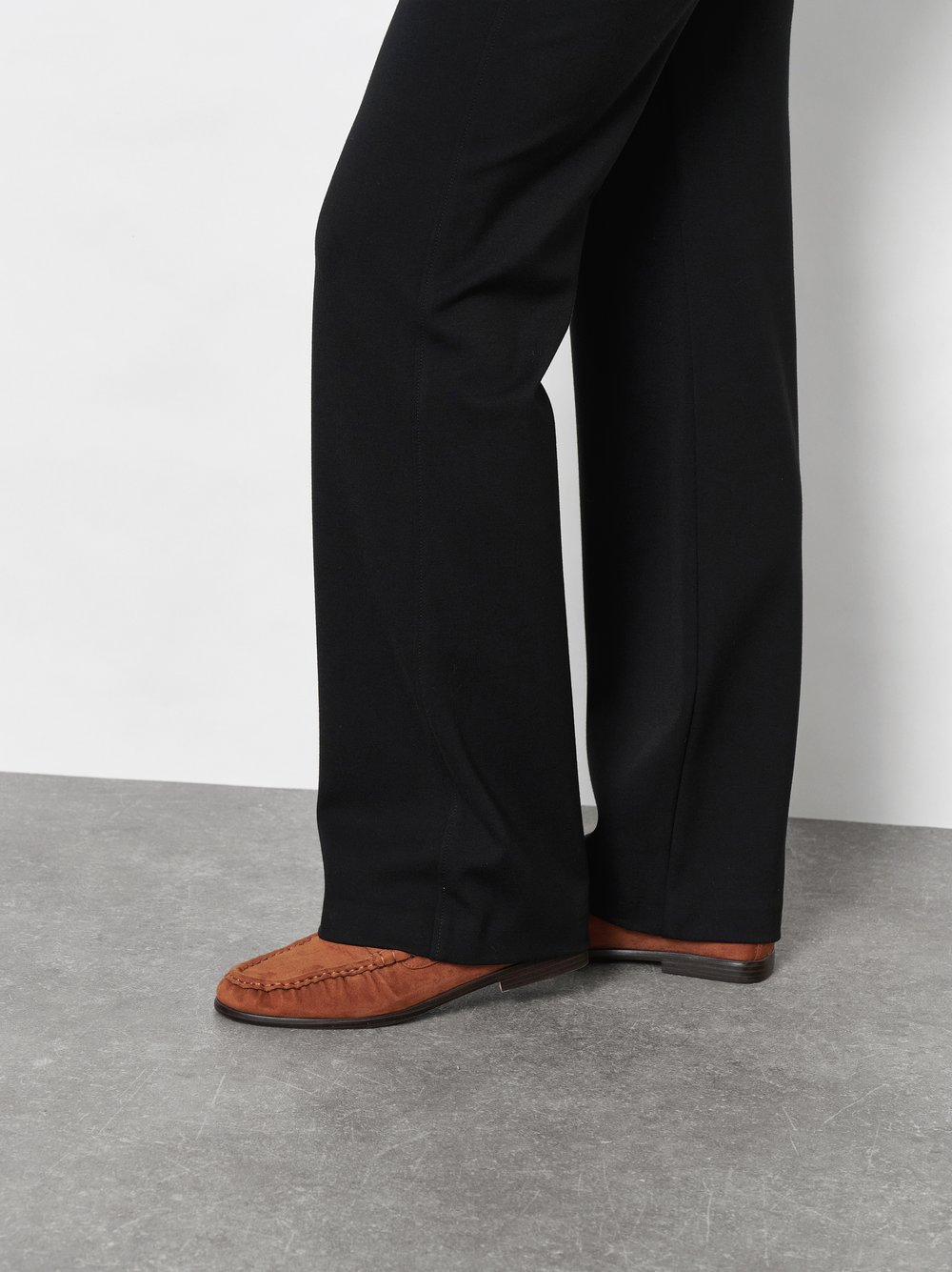 Wide-Leg Hose mit sportivem Bund | Style »Jenny Wide« Schwarz