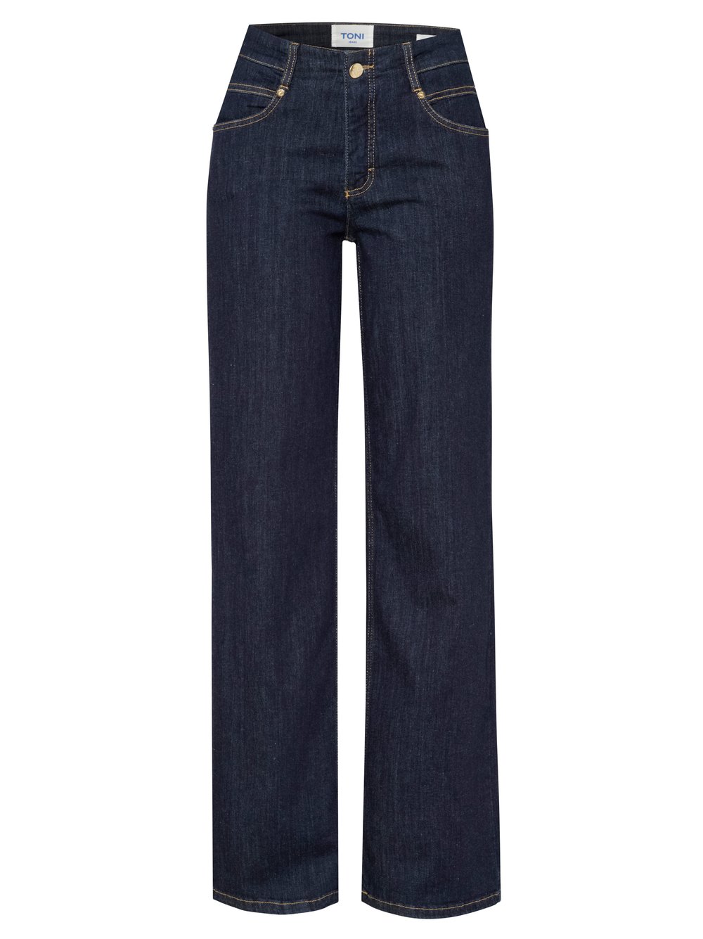 Damenjeans Liv Wide in Rinsed Blue, wide-Leg Jeans, freigestellte Produktansicht