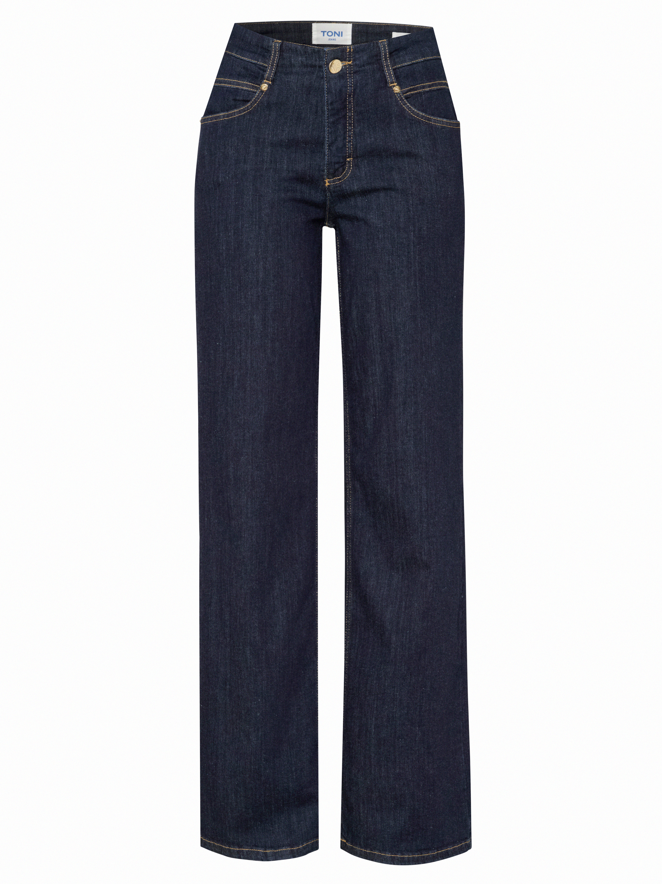 Damenjeans Liv Wide in Rinsed Blue, wide-Leg Jeans, freigestellte Produktansicht