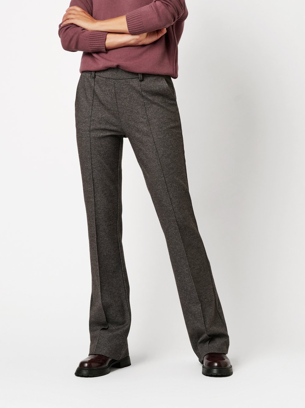 Trousers Jenny grey front view