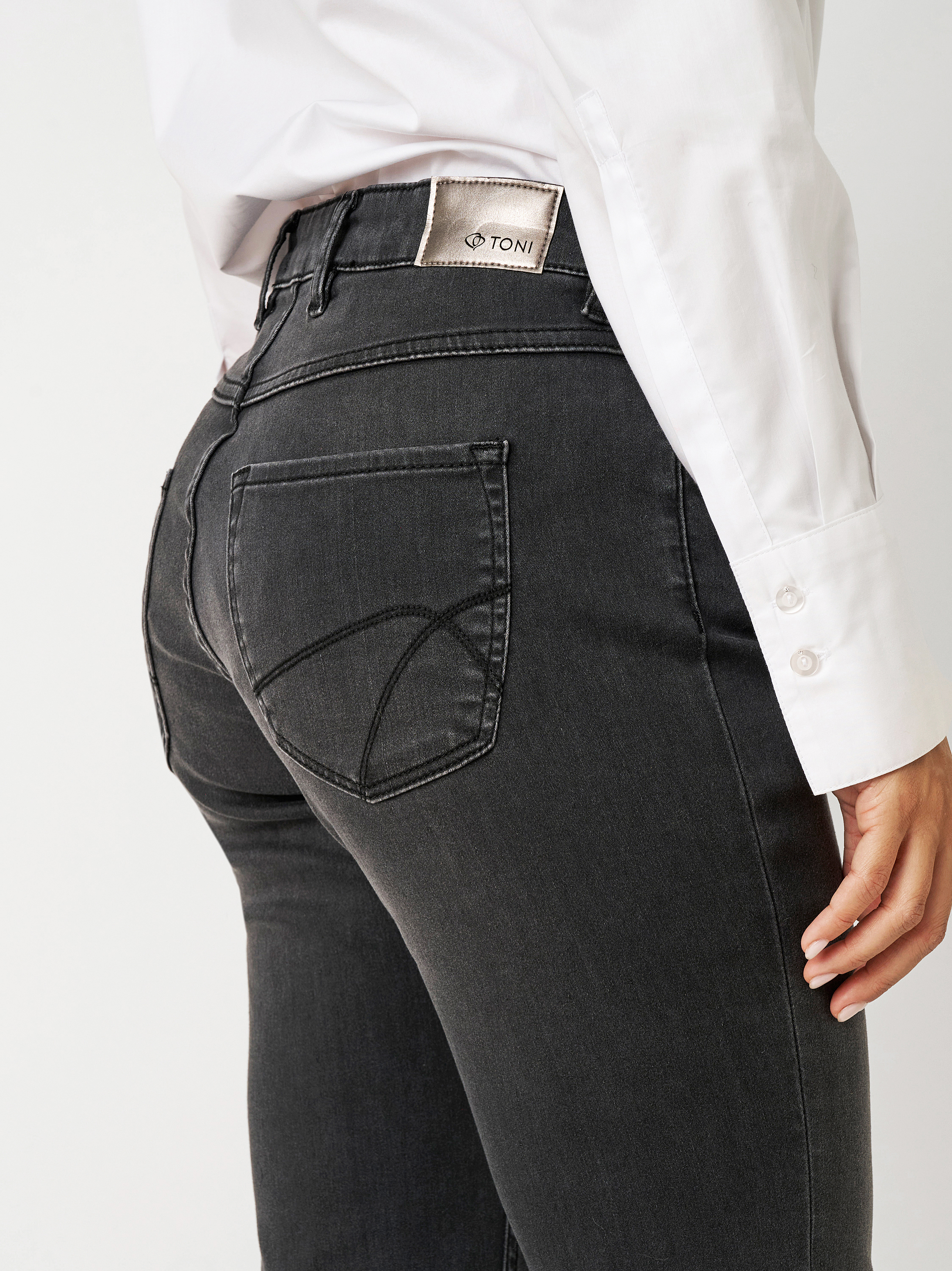 TONI Perfect Shape Slim Jeans Donna - Blu Scuro 059, Taglia 52 - Effetto Modellante Su Pancia E Glutei