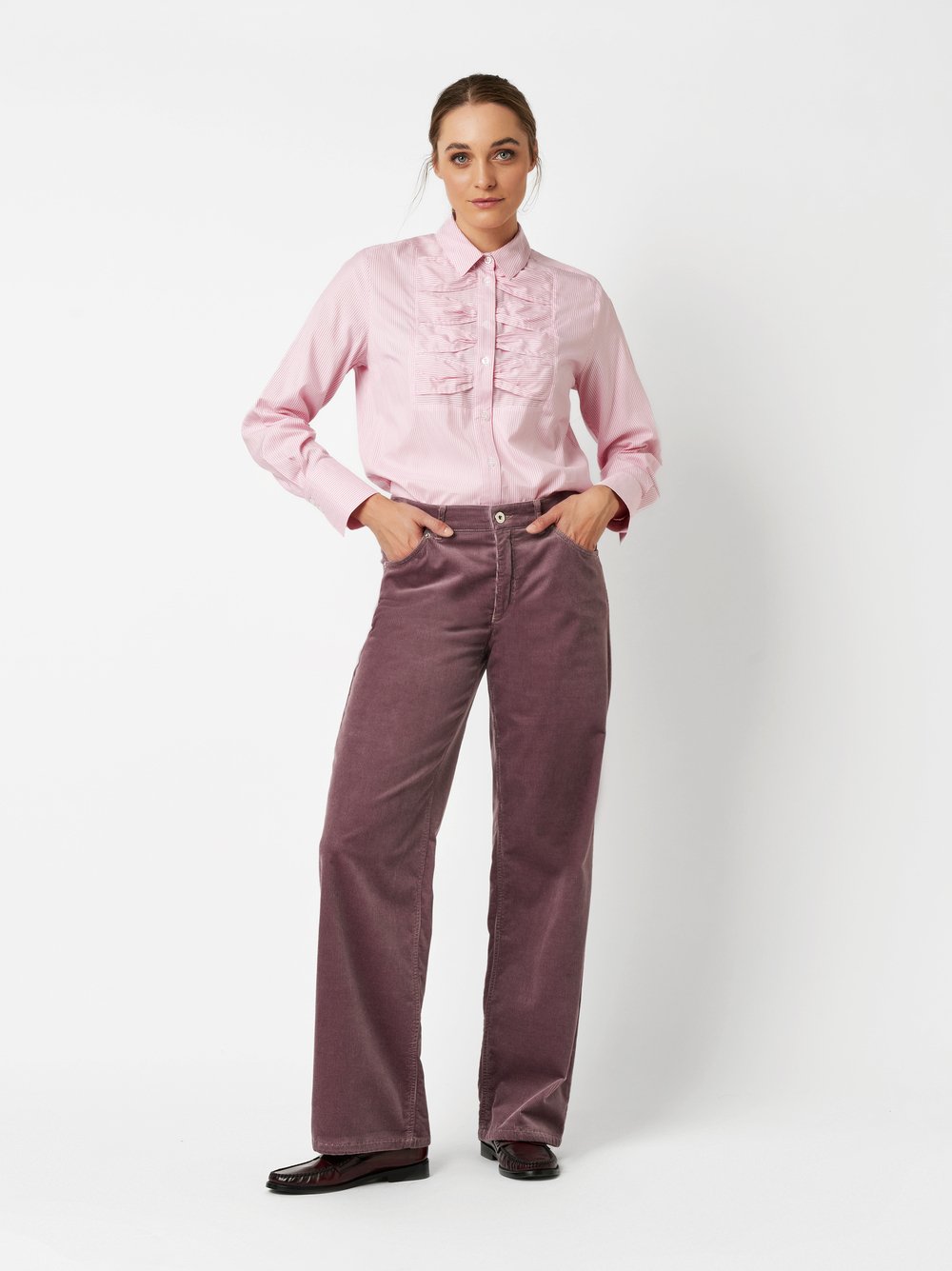 Bluse Alma rose Outfitansicht Bluse Alma rose Outfitansicht