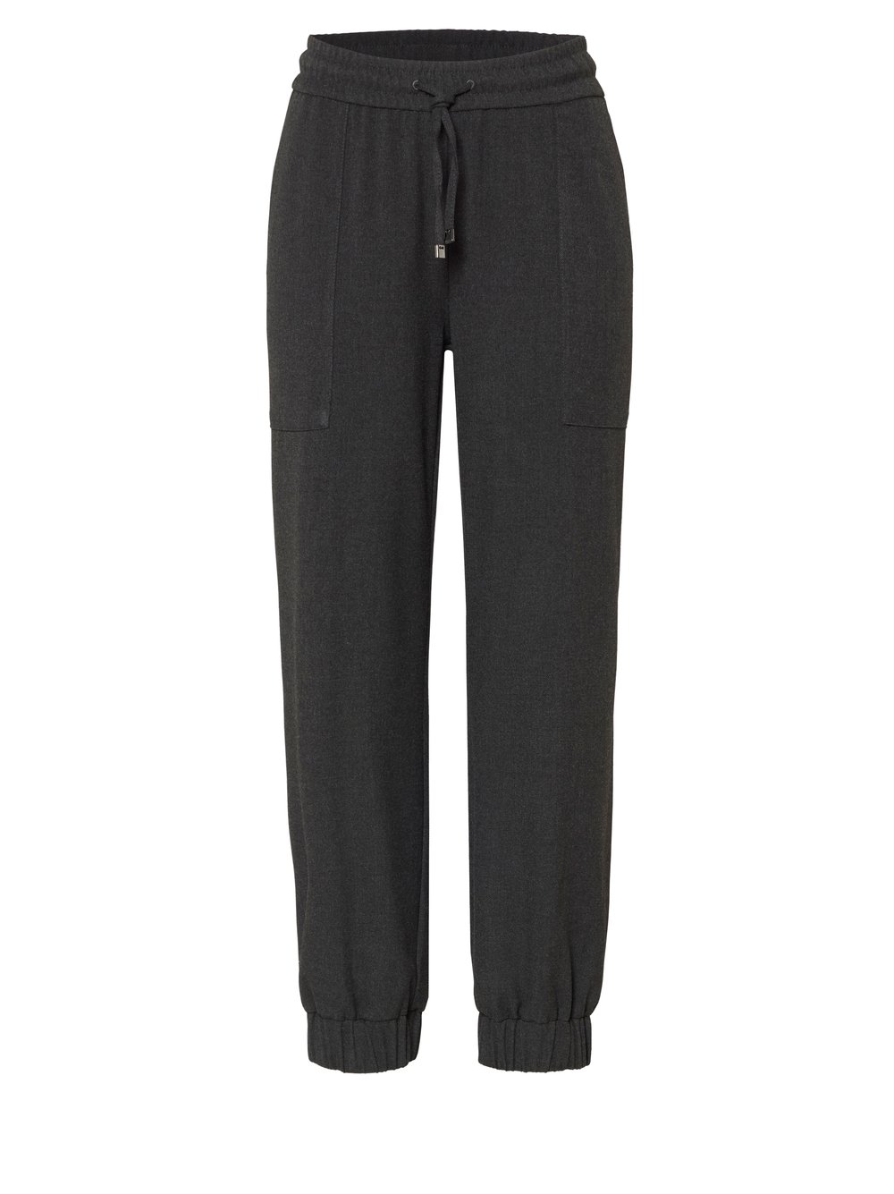 Damenhose Sue Jogpants in Anthrazit, Moderne Jogpants aus Gabardine, freigestellte Produktansicht