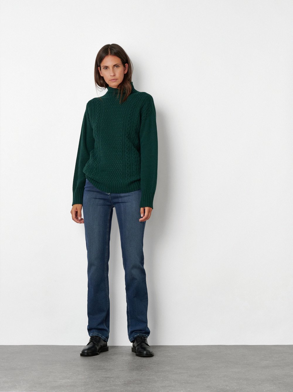 High-Waist Jeans mit authentischer Waschung | Style »Be Loved« Mid Blue Used