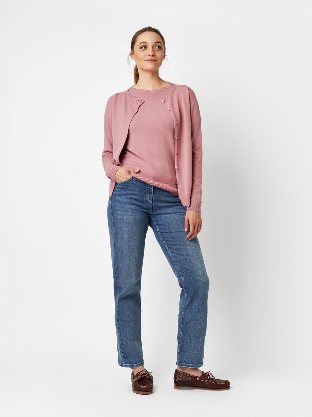 Jeans Honey blue bleached Outfitansicht