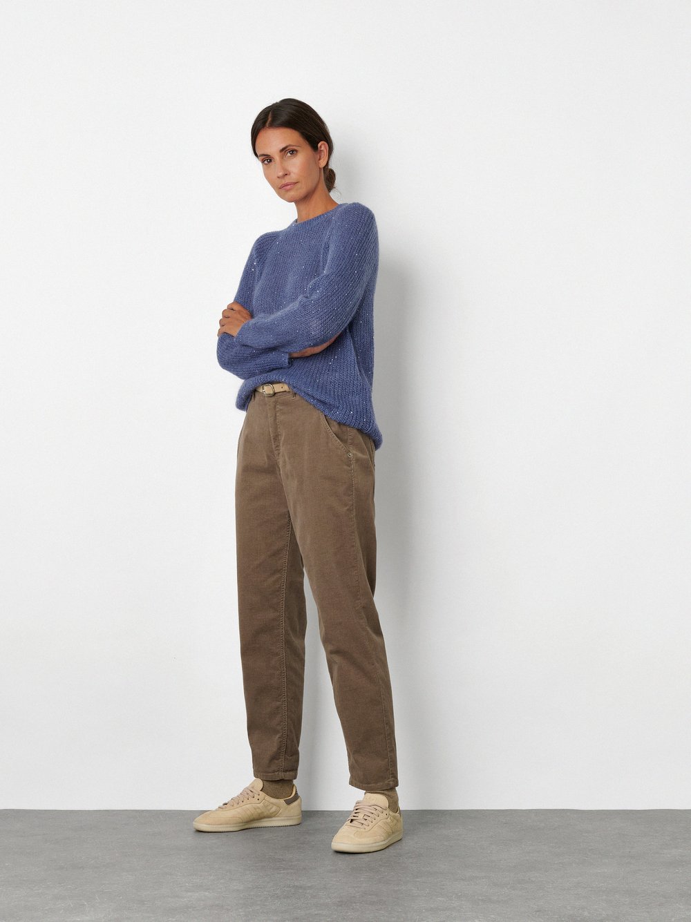 7/8-Cordhose im Chino-Stil | Style »Liv« Braun