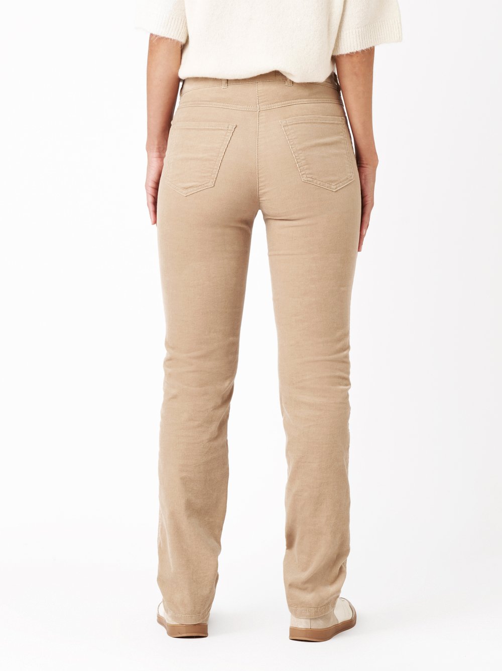 Trousers be loved beige rear view