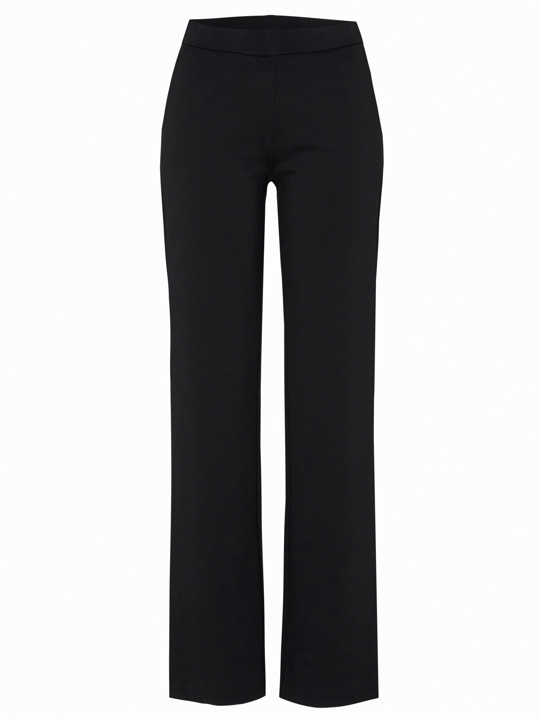 Womens trousers Jenny Wide in Black, wide-leg jersey trousers, product view