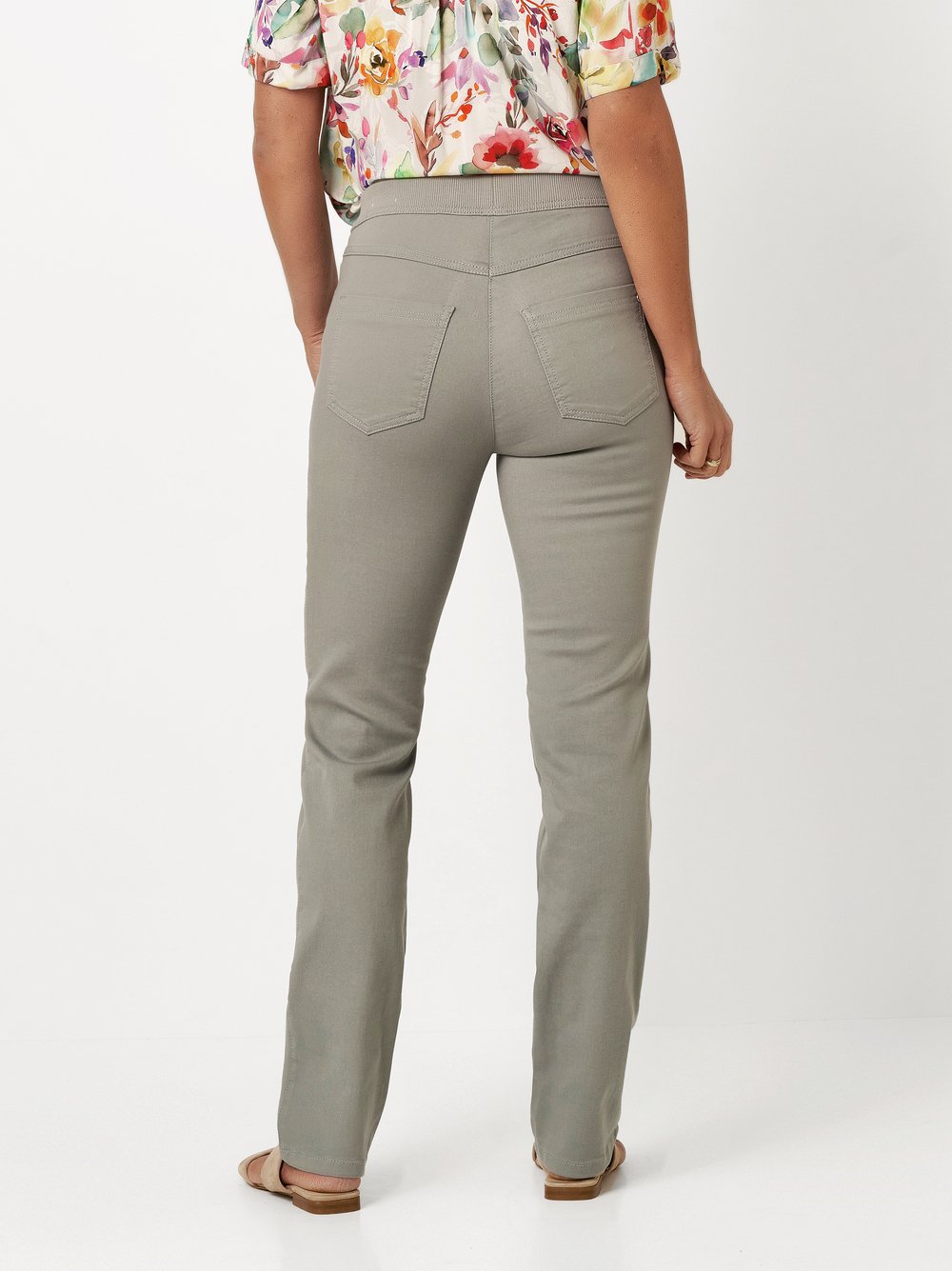 Trousers My Darling light khaki rear view Trousers My Darling light khaki rear view