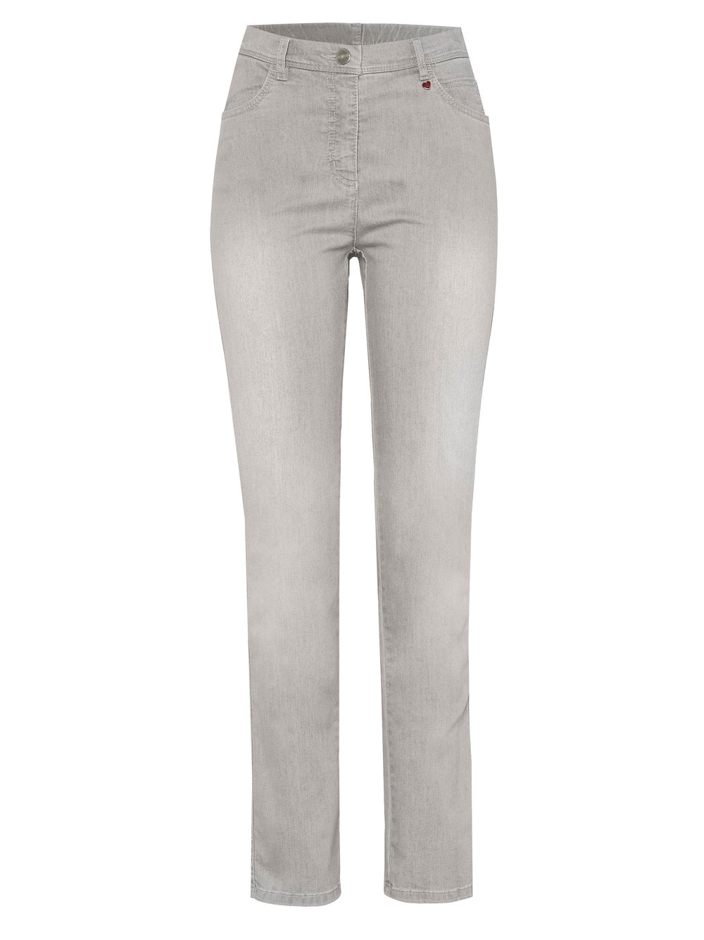 Damenjeans Meine beste Freundin Slim in grey, Leichte Slim-Fit Jeans, freigestellte Produktansicht