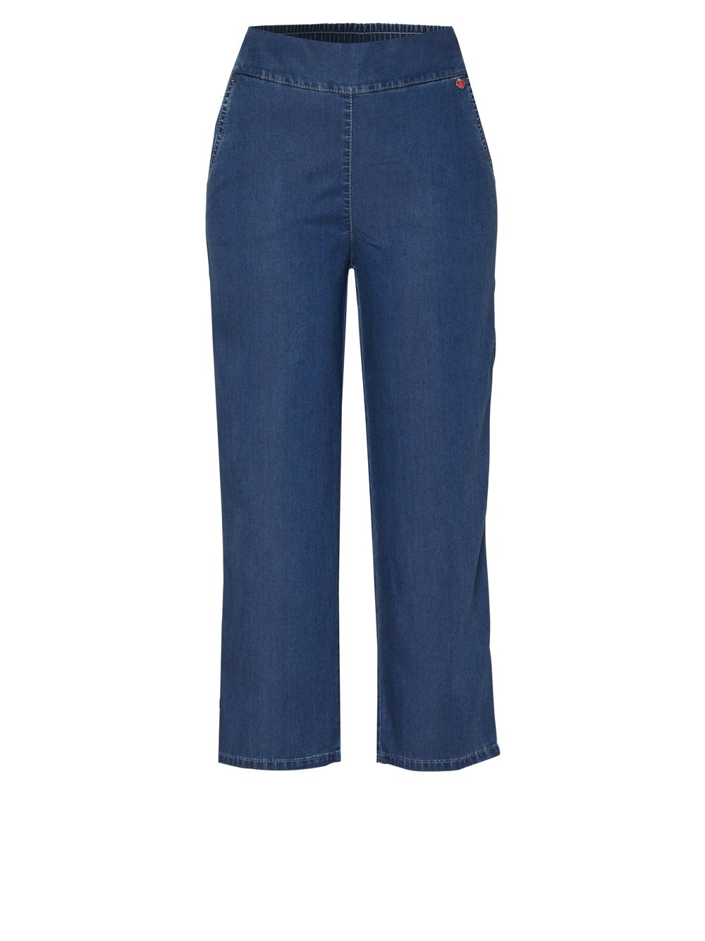 Damenjeans Scarlet 3/4 in mid blue, Weite 3/4-Hose, freigestellte Produktansicht