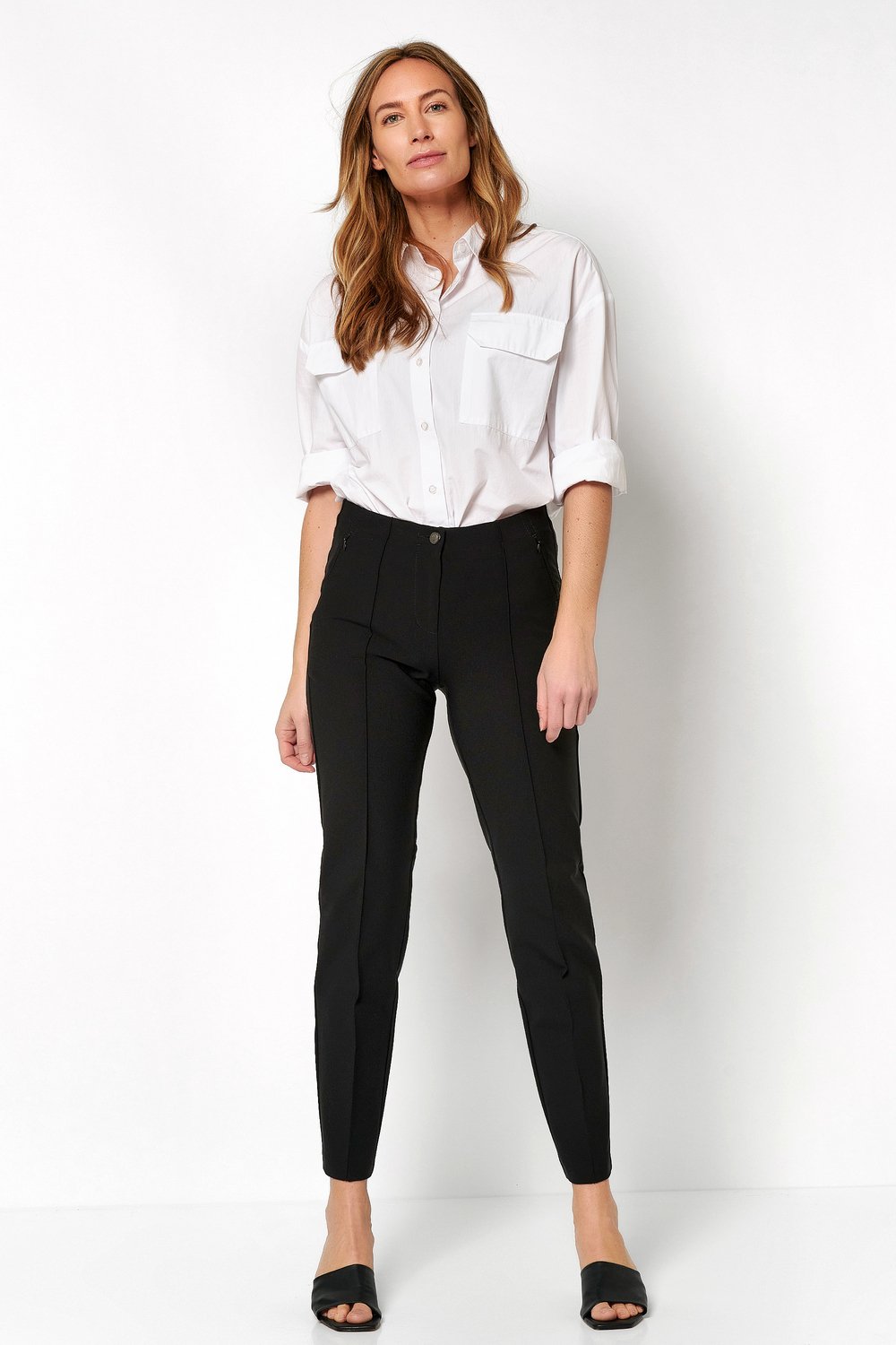 Slim-Fit business trousers | Style »Alessa« black