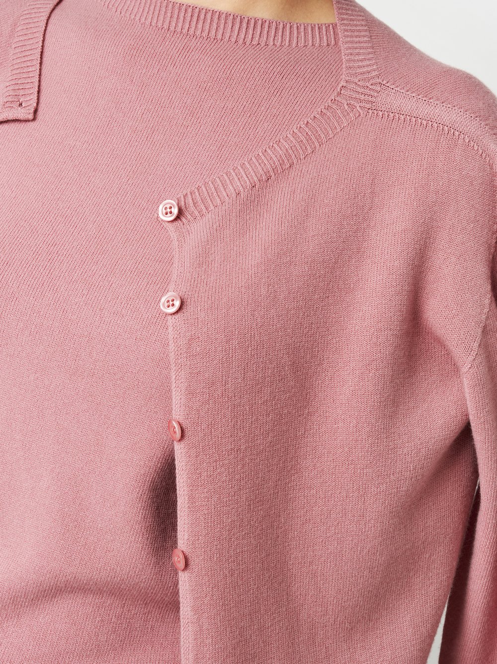 Cardigan Holy rose detail view Cardigan Holy rose detail view