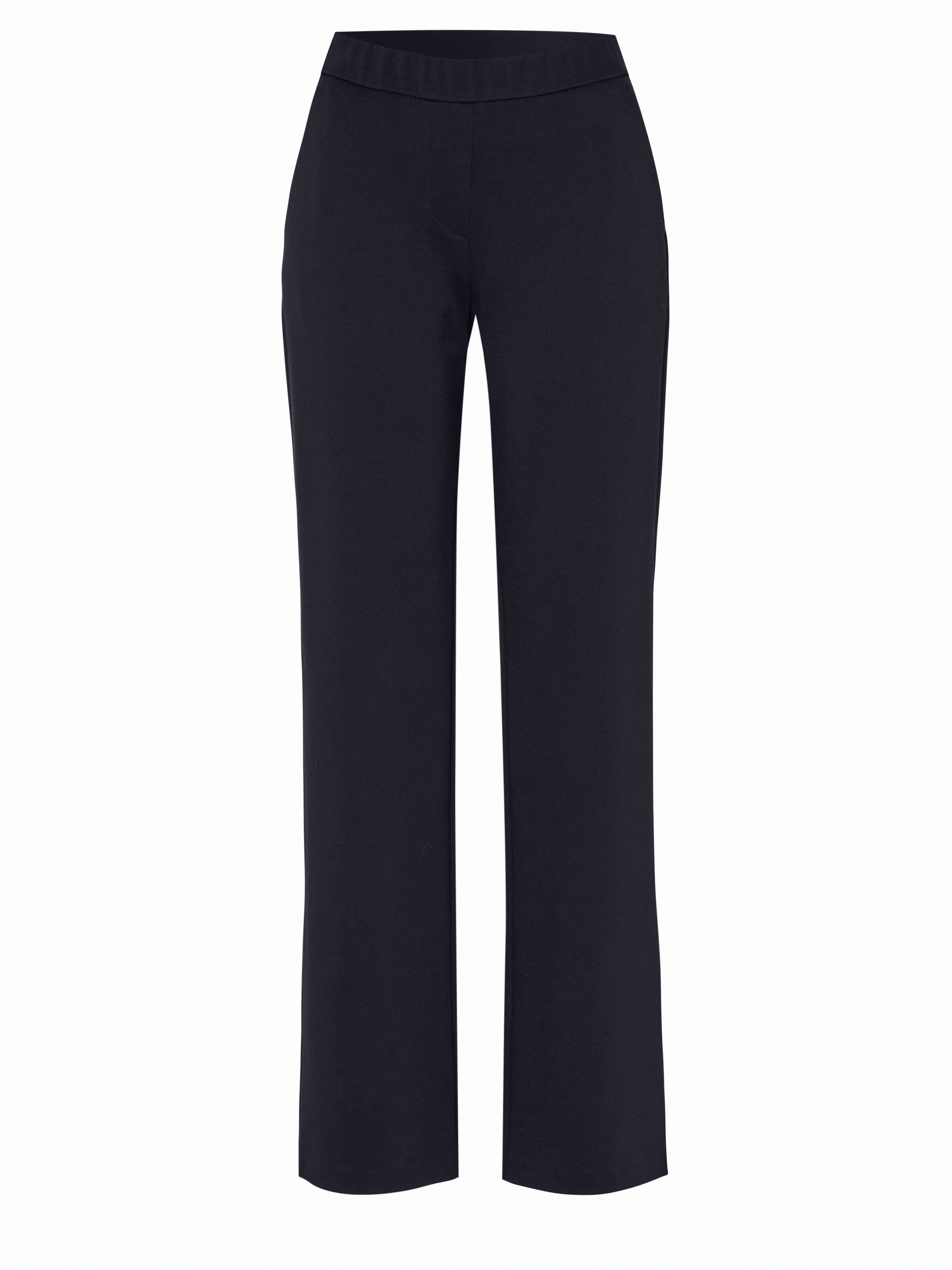 Womens trousers Jenny Wide in Navy, wide-leg jersey trousers, product view