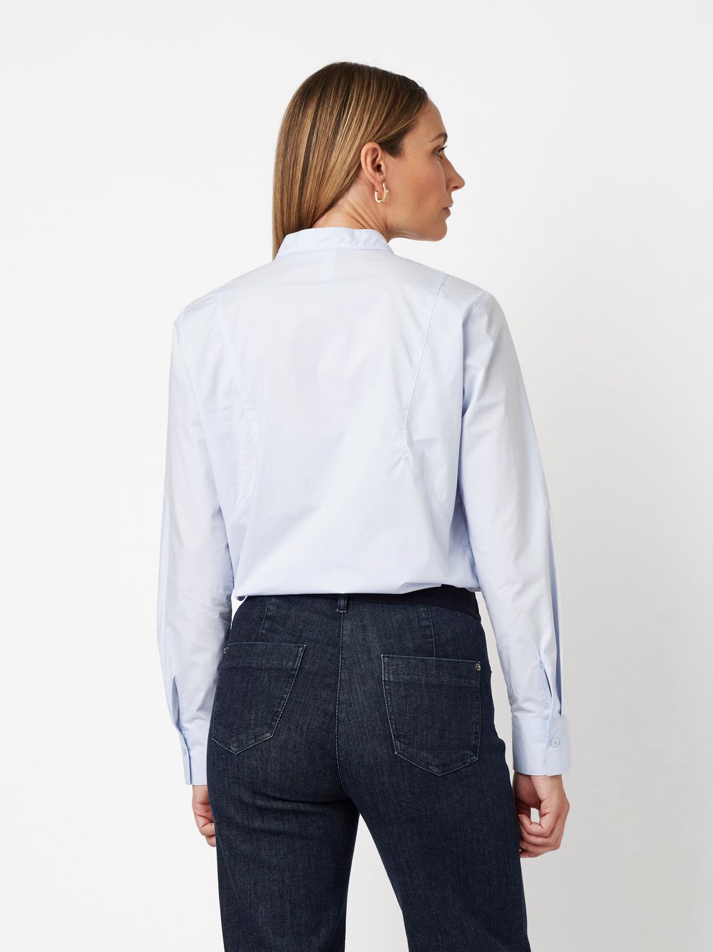 Bluse Bernice light blue Rueckansicht