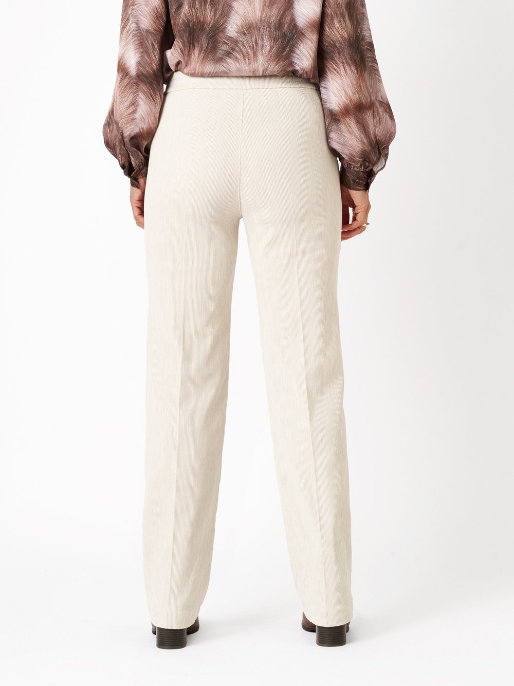 Trousers Scarlet ecru rear view Trousers Scarlet ecru rear view