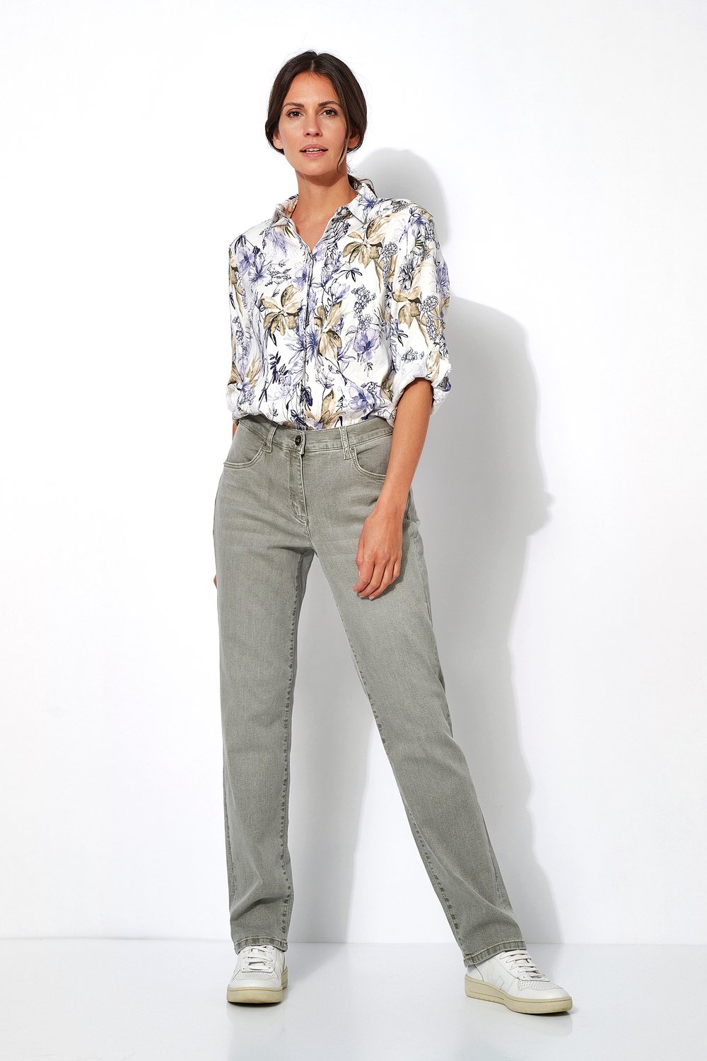 Entspannte Jeans | Style »Honey« khaki used