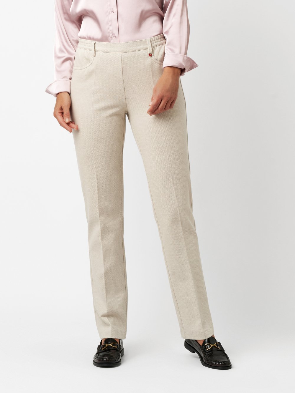 Trousers Scarlet beige front view Trousers Scarlet beige front view
