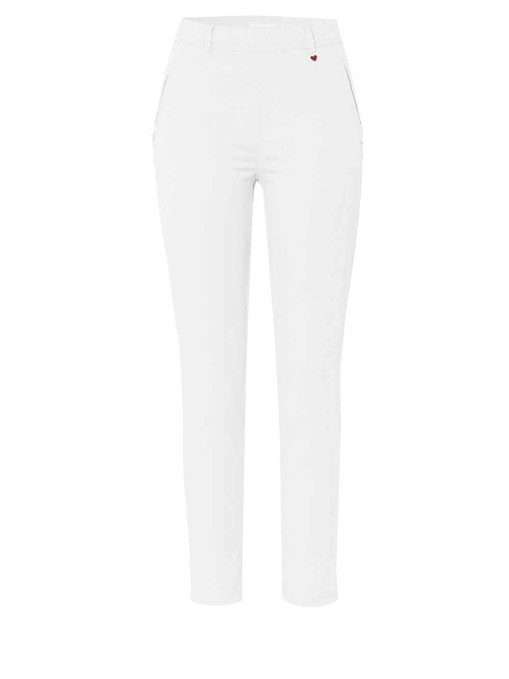 Womens trousers Alice Slim 7/8 in weiss, 7/8 pants with zip pockets, product view