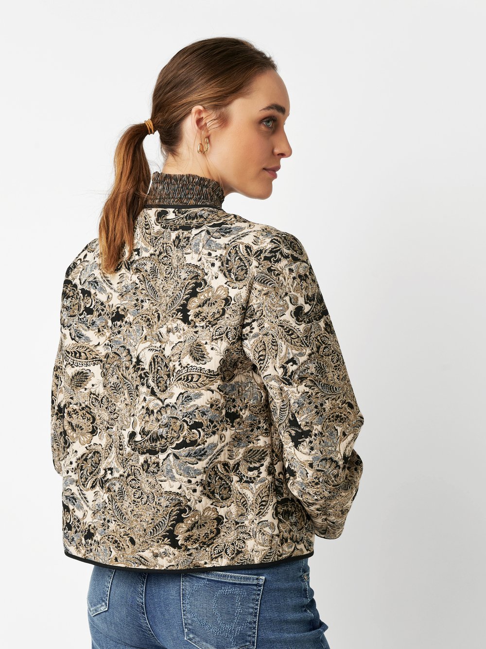 Jacke Karla nature/black Rueckansicht Jacke Karla nature/black Rueckansicht