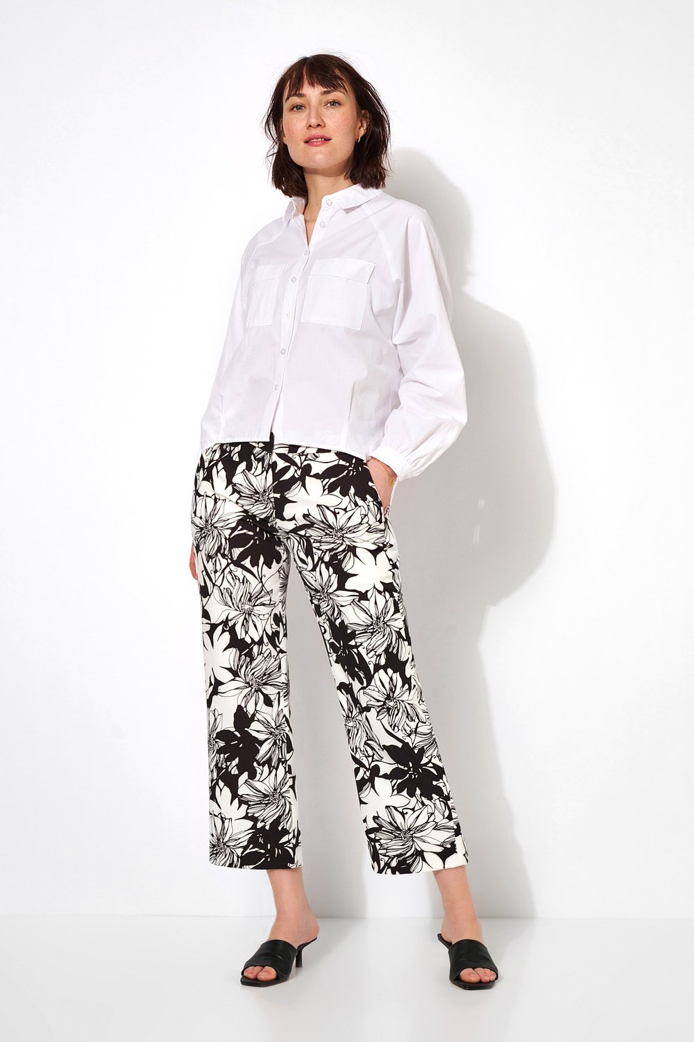 Businesshose mit Print | Style »Jenny« black/white