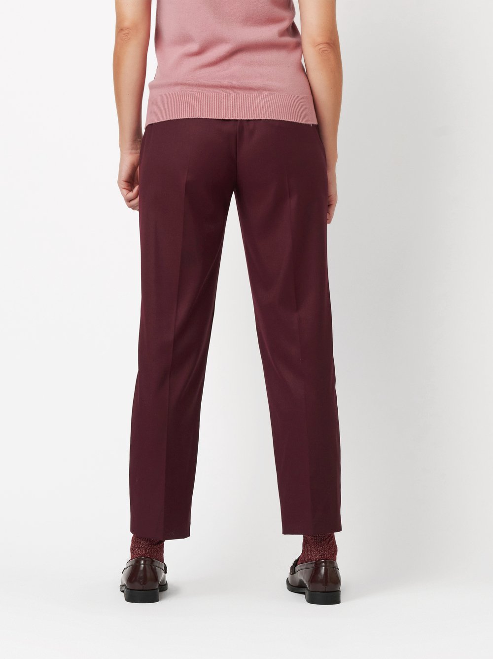 Hose Sue dark red Rueckansicht
