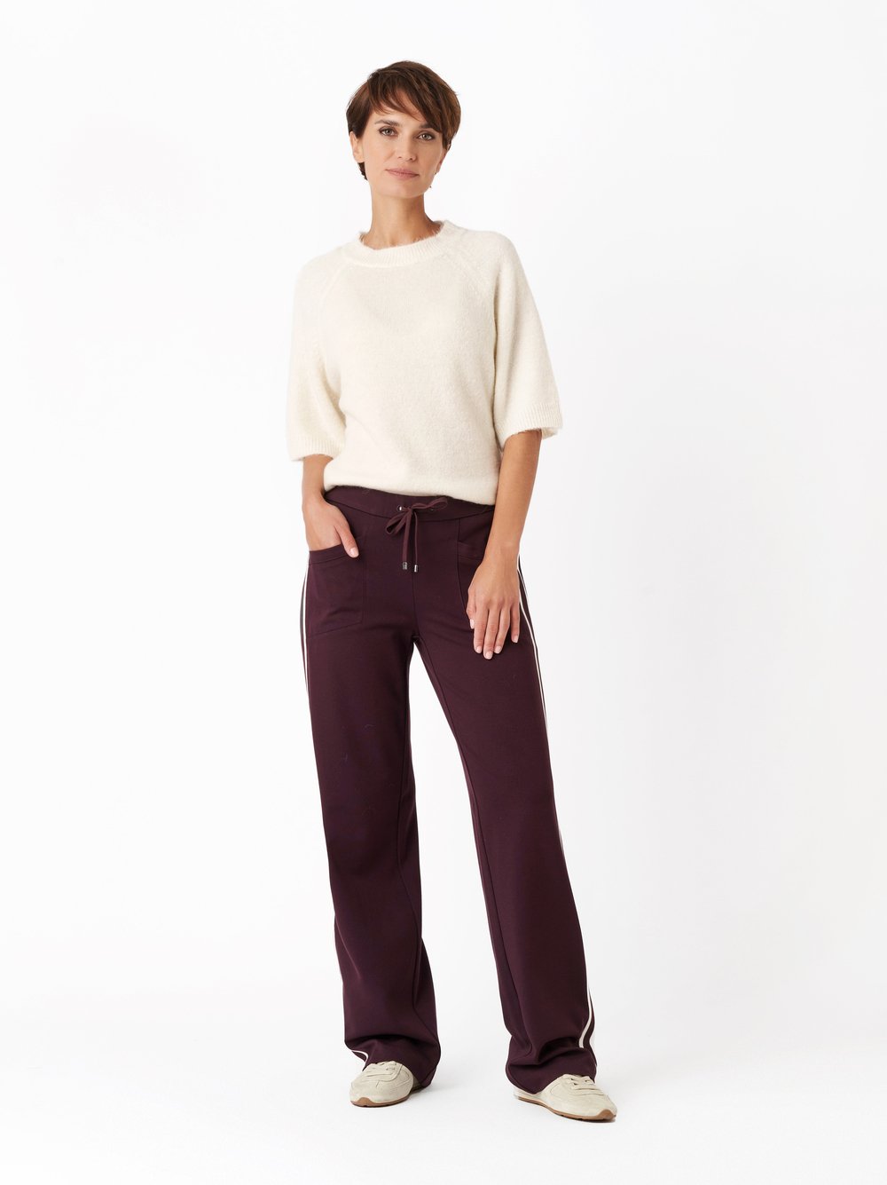 Trousers Sue wine outfit view