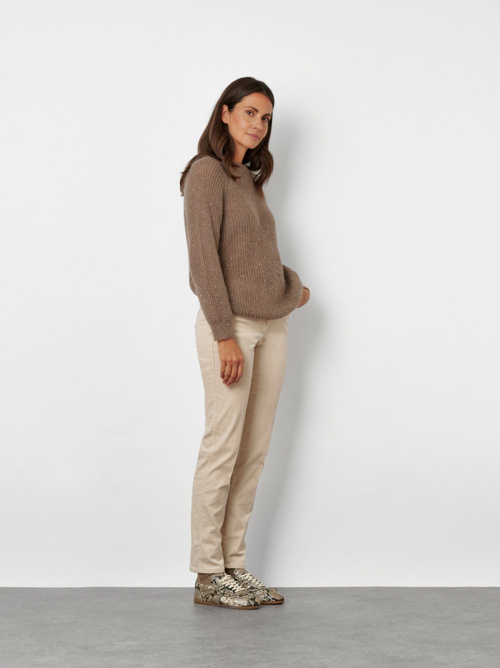 Smarte Cordhose | Style »Jenny Smart« Creme