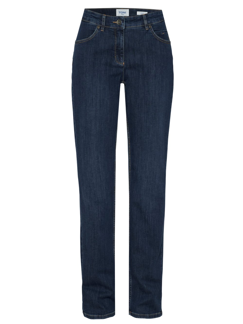 Damenjeans Honey in dark blue, entspannte Jeans aus Stretch-Denim, freigestellte Produktansicht