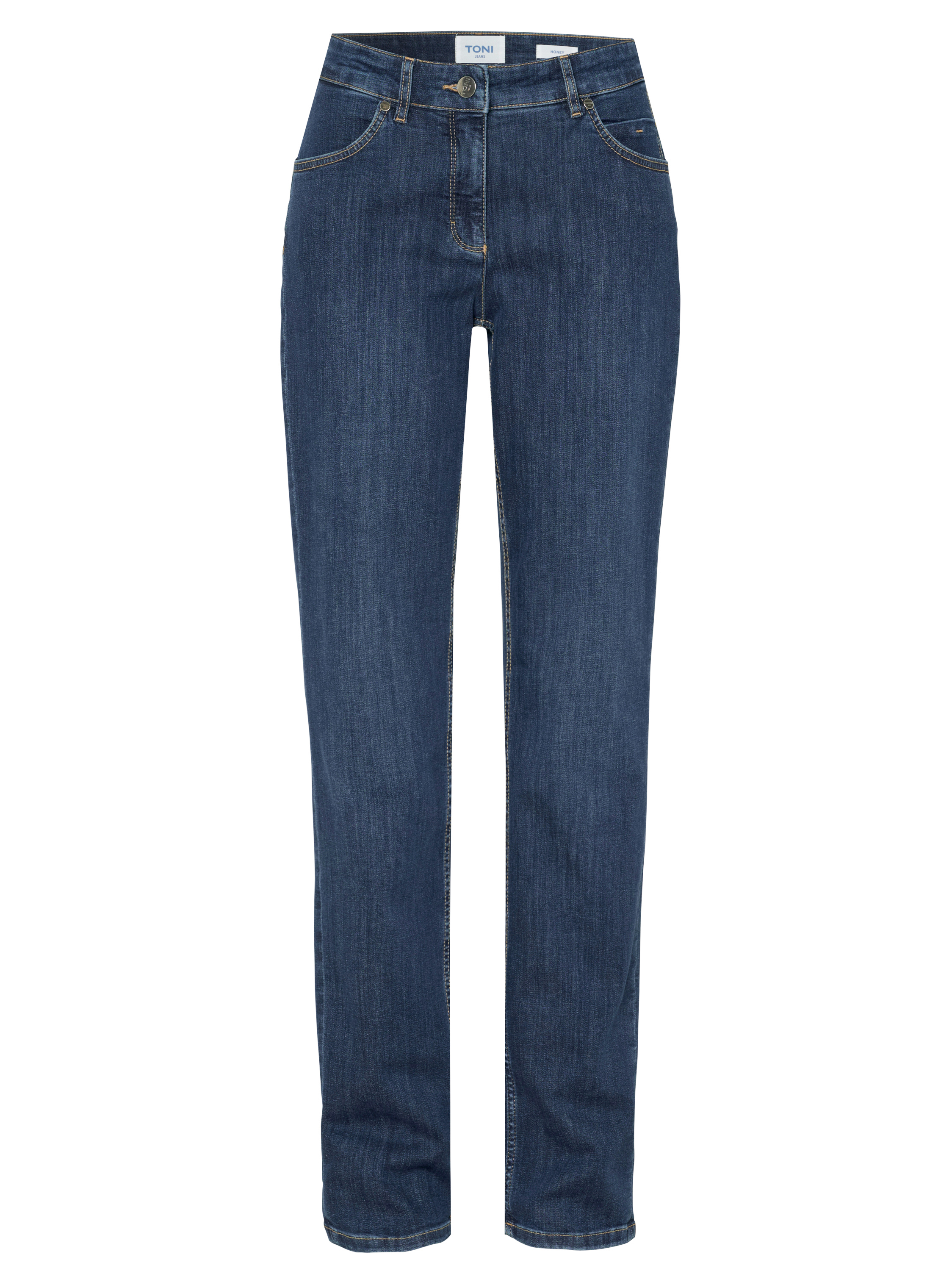 Womens jeans Honey in Dark Blue, casual stretch jeans, product view