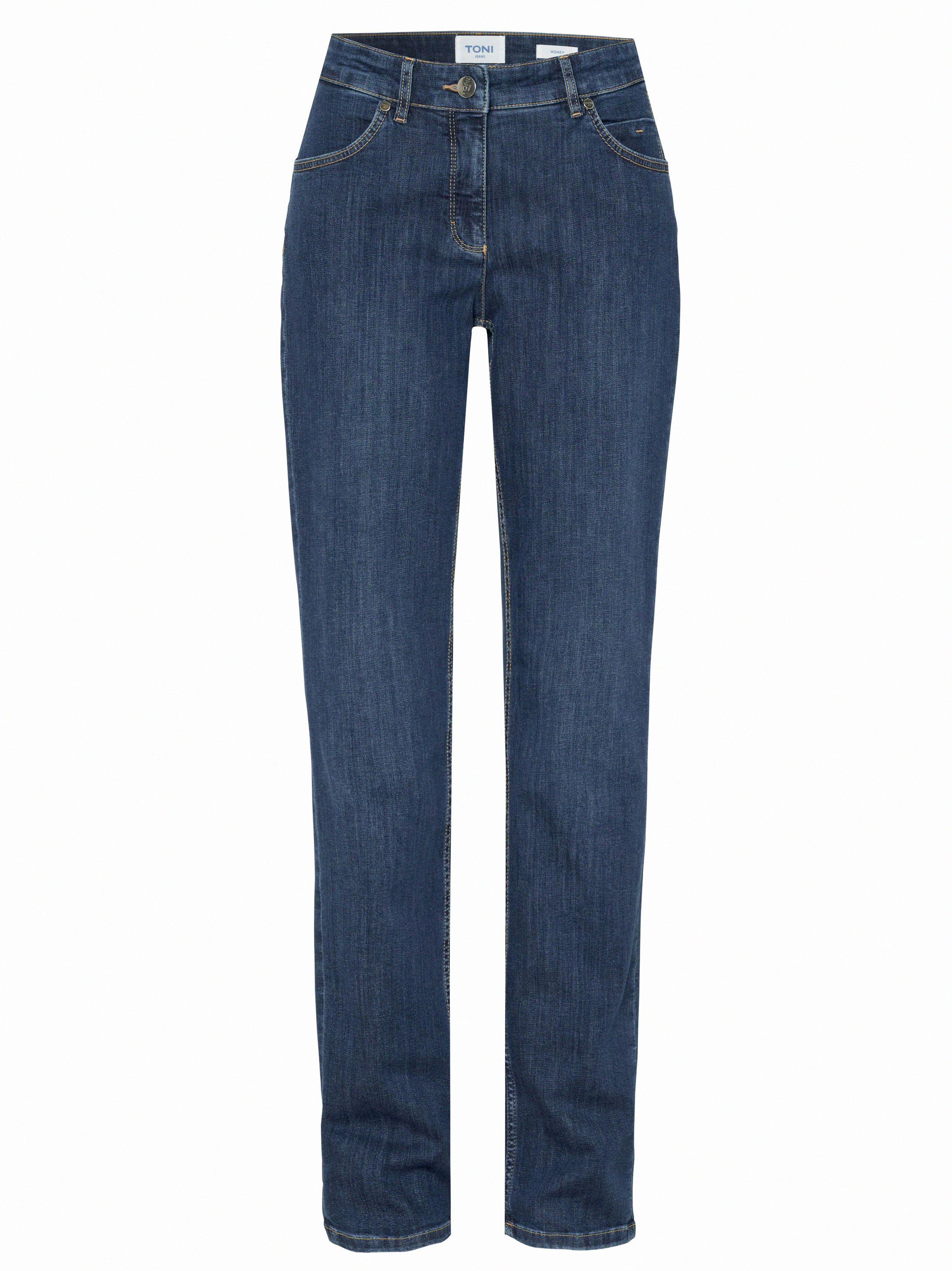 Womens jeans Honey in Dark Blue, casual stretch jeans, product view
