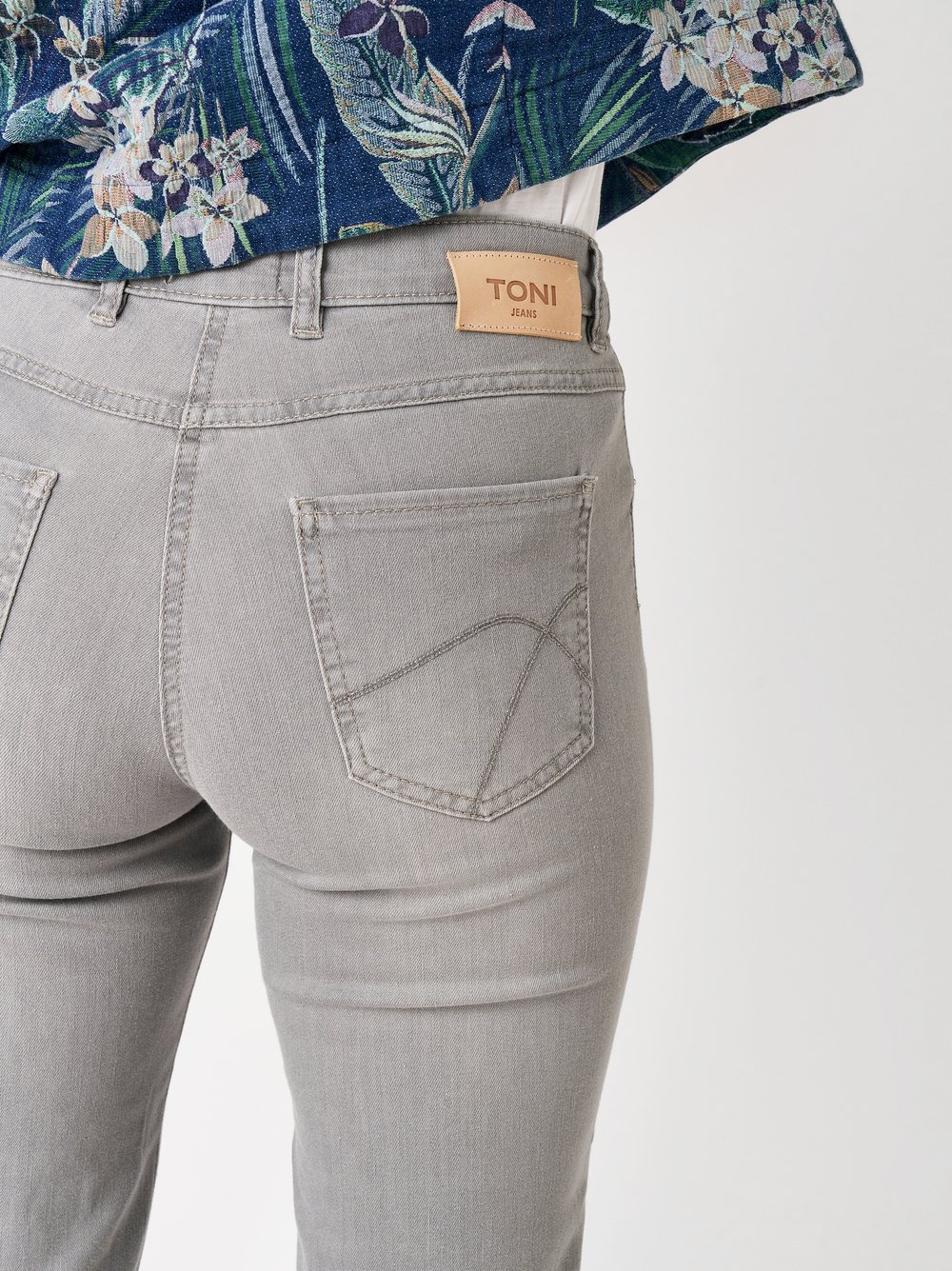 Damenjeans Perfect Shape 7/8 in grey, 7/8-Jeans mit Shapingeffekt, Detailansicht