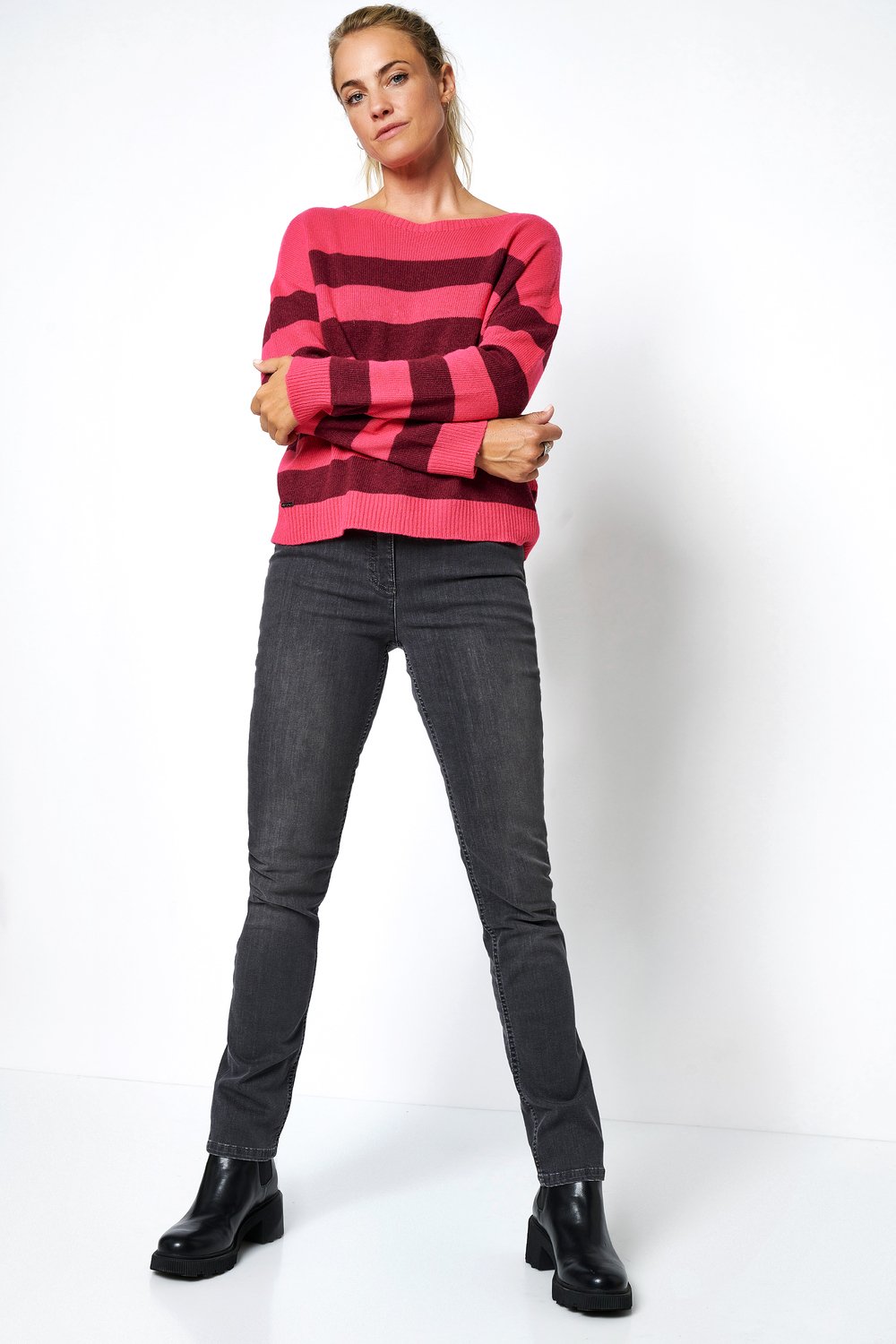 High Waist Jeans | Style »be loved« grey