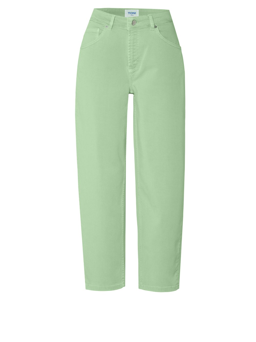Damenjeans Liv Barrel in light green, Barrel-Fit Jeans, freigestellte Produktansicht