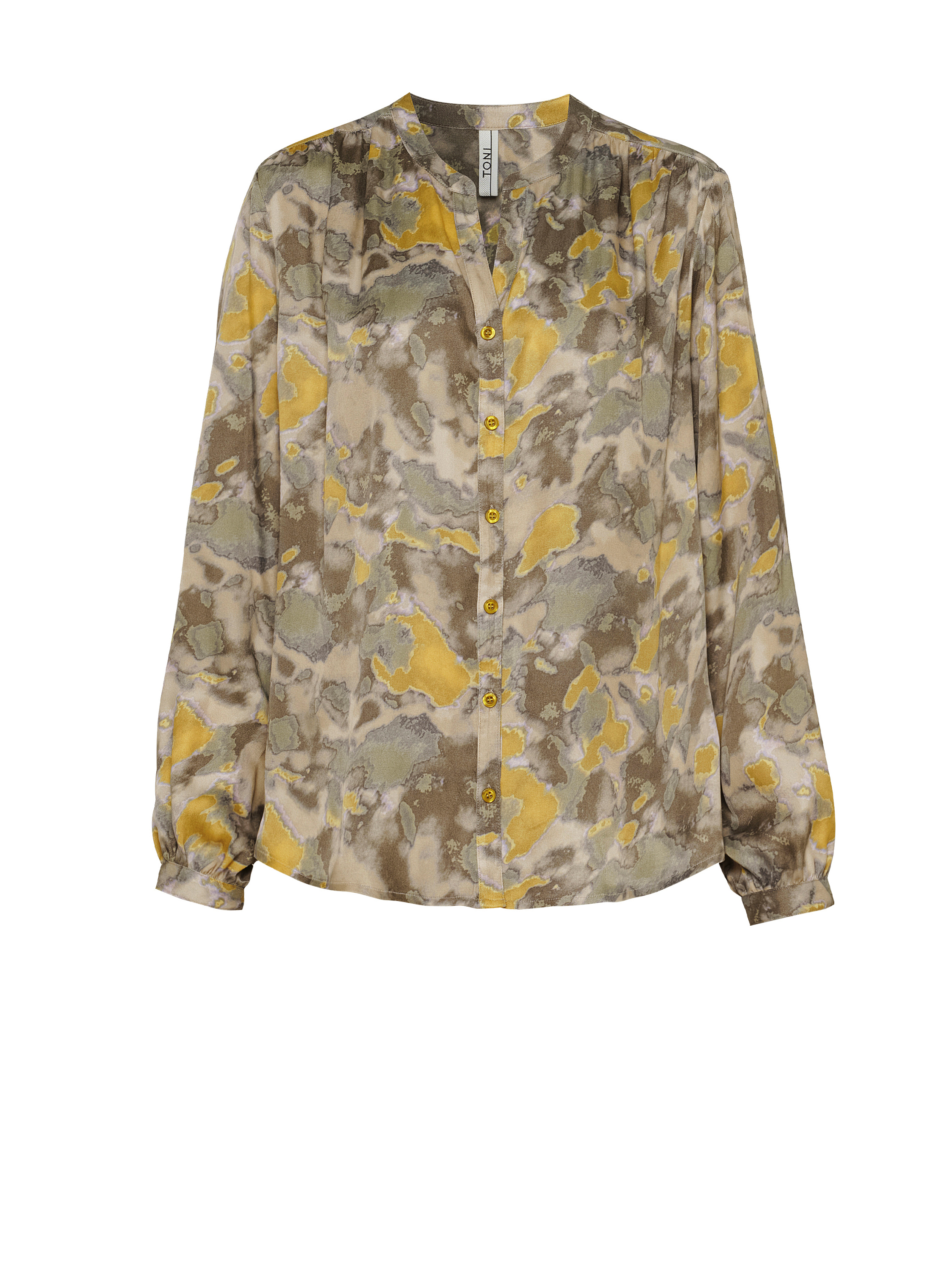 Bluse Bella multicolour khaki Freisteller Bluse Bella multicolour khaki Freisteller