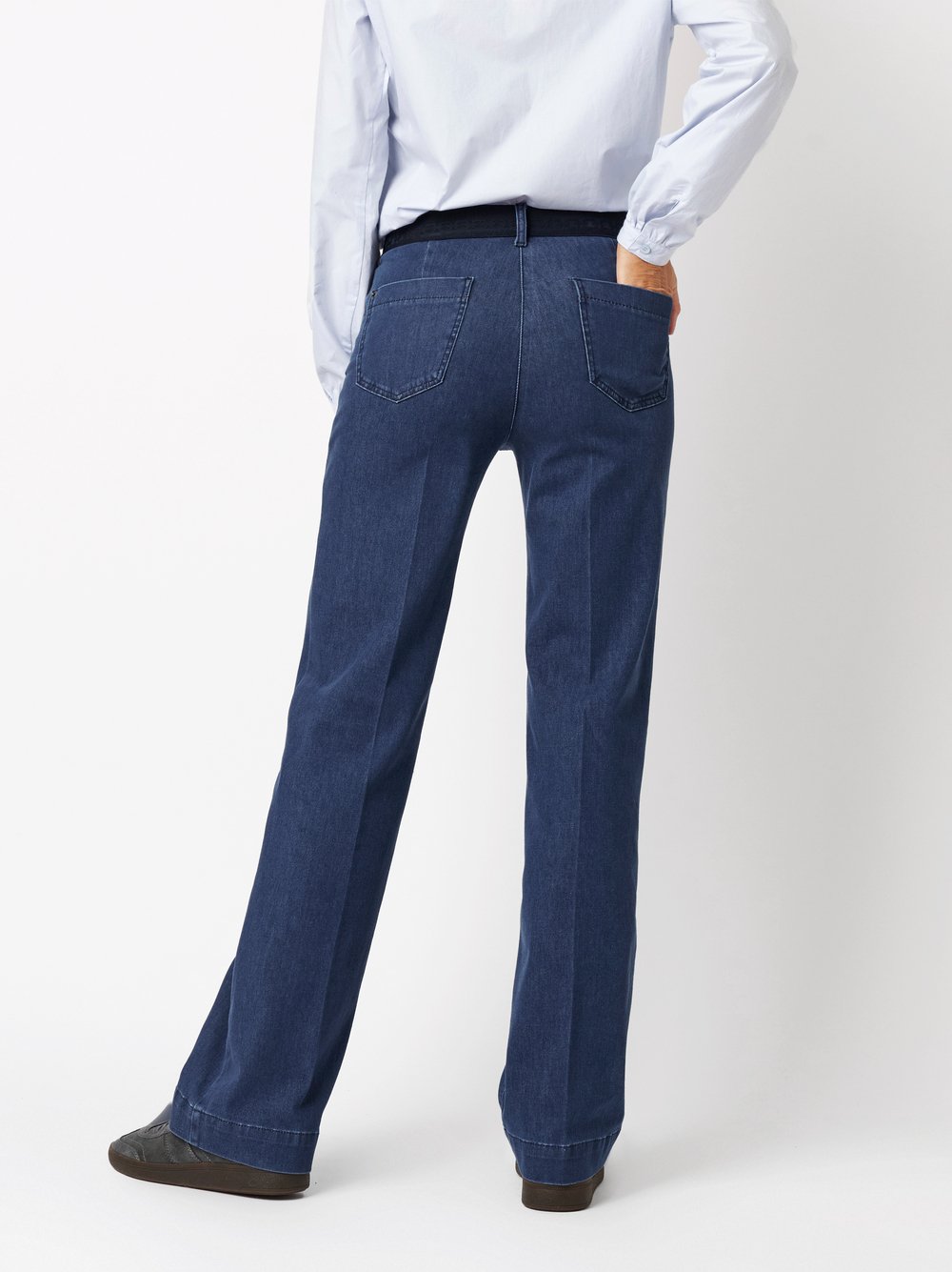 Jeans Jenny mid blue Rueckansicht