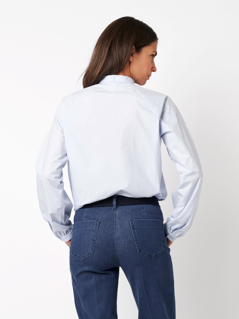 Bluse Bernice light blue Rueckansicht