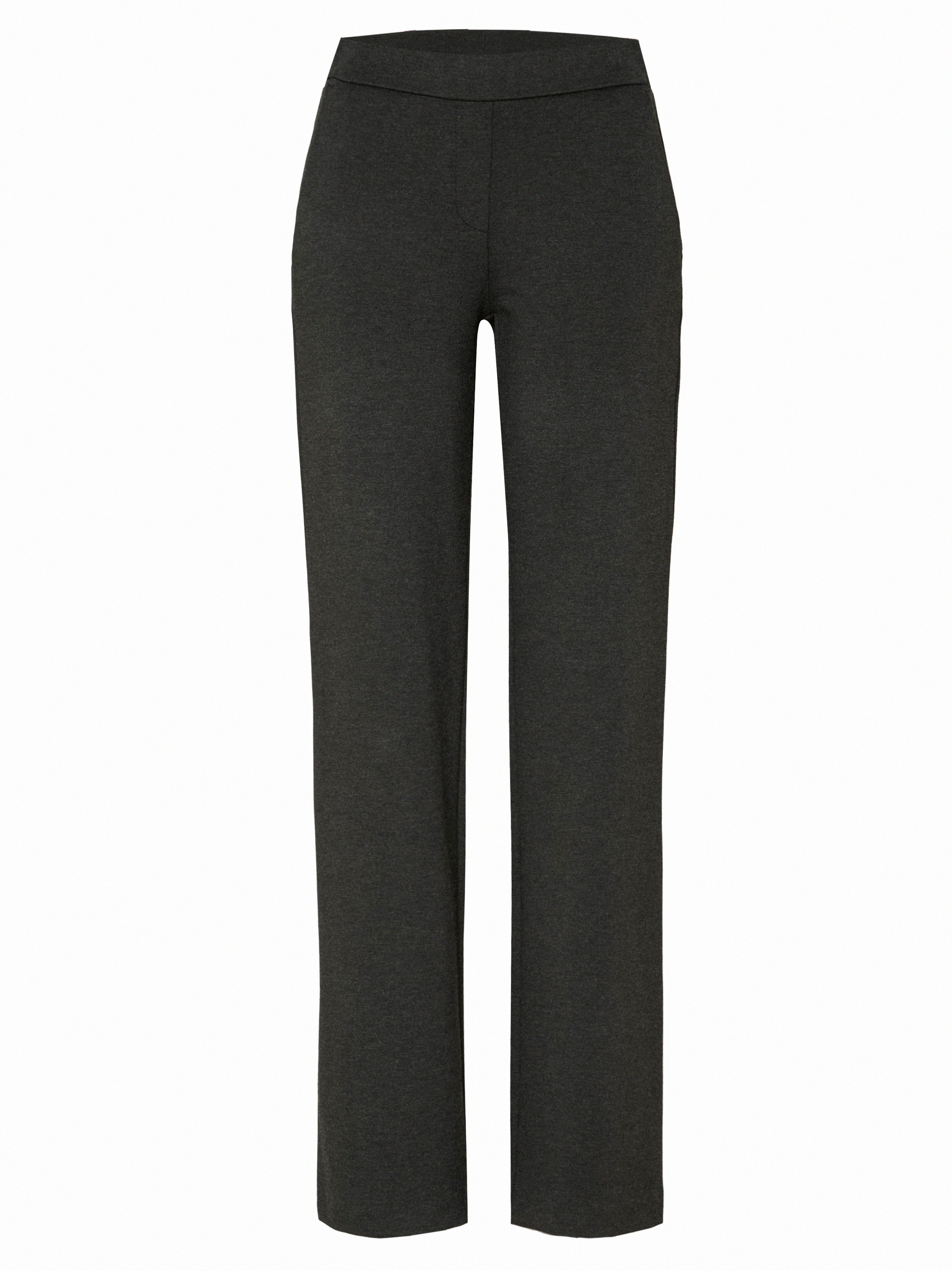 Womens trousers Jenny Wide in Anthracite, wide-leg jersey trousers, product view