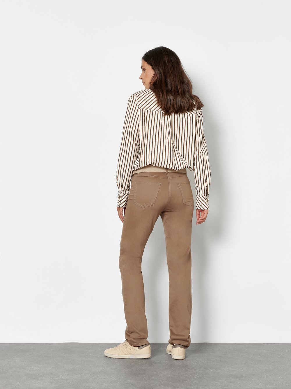 Regular-Fit Hose mit Strassdetail | Style »Be Loved« Braun