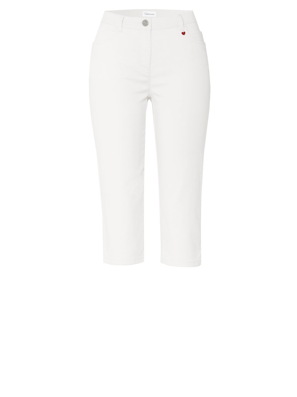 Damenhose Meine beste Freundin Capri in white, Sommerliche Capri-Hose, freigestellte Produktansicht