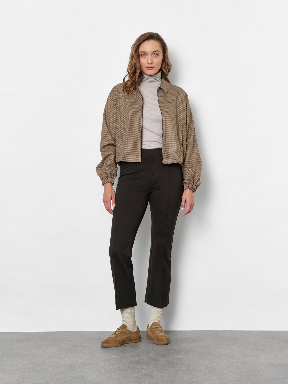 Leicht ausgestellte 7/8-Jerseyhose | Style »Jenny 7/8« Dunkelbraun
