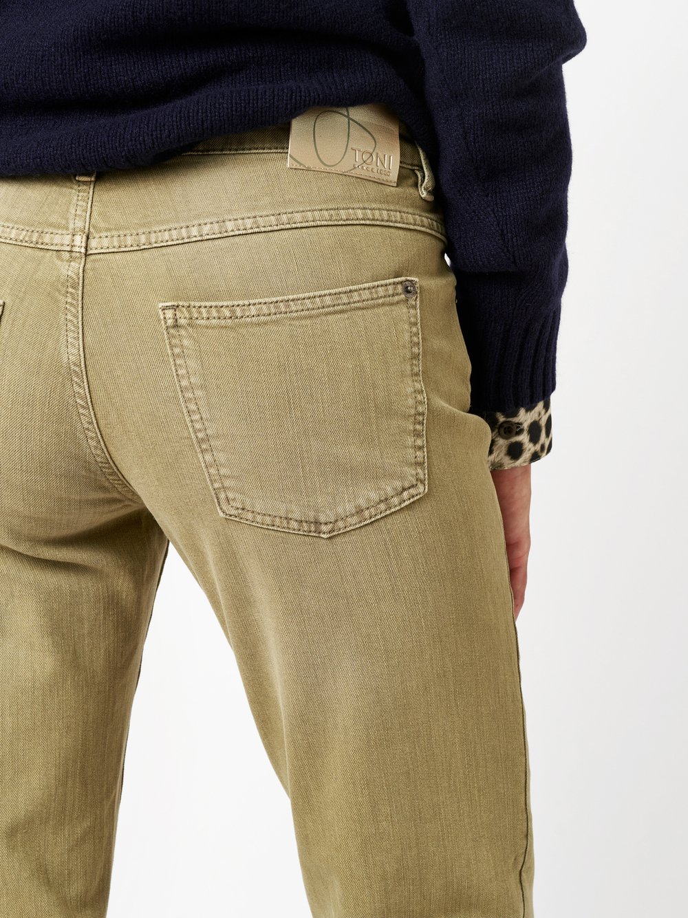 Jeans Ella khaki Detailansicht Jeans Ella khaki Detailansicht