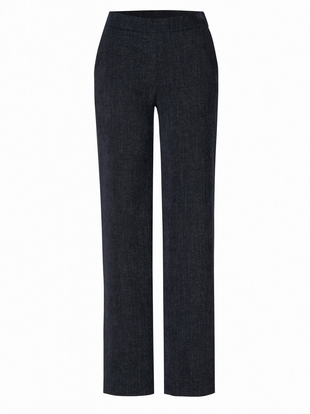 Wide-Leg Hose mit feiner Struktur | Style »Jenny Wide« Dark Blue