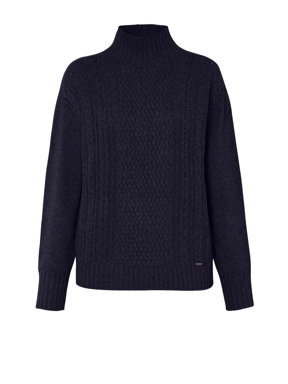 Cable-Knit Jumper with Cashmere | Style »Hedi« Dark Blue