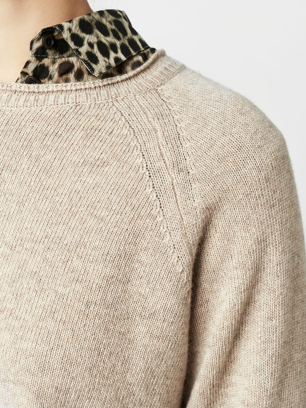 Pullover Gaia beige Detailansicht Pullover Gaia beige Detailansicht