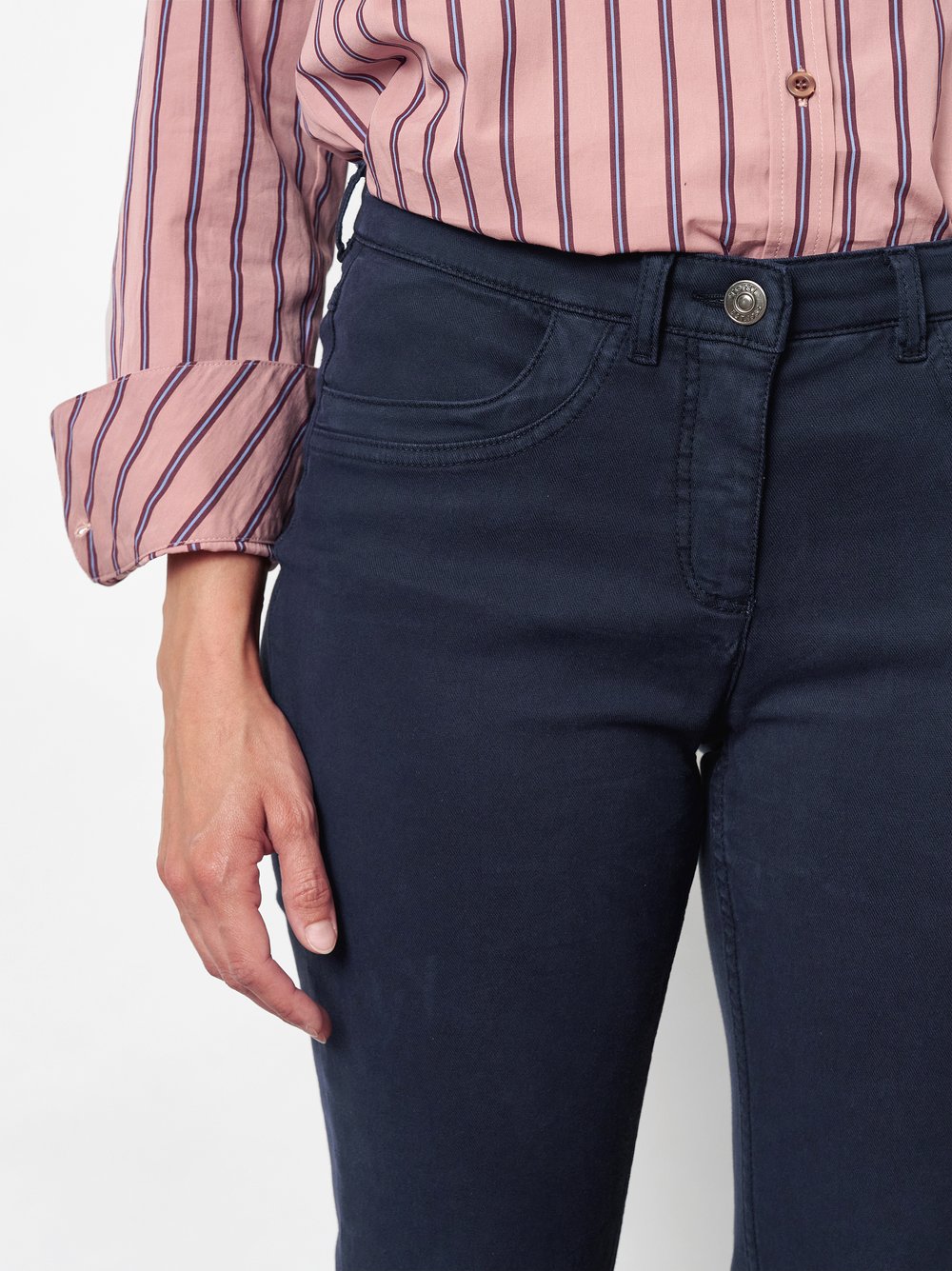 Softe Twillhose mit perfekter Passform | Style »Perfect Shape« Dark Blue