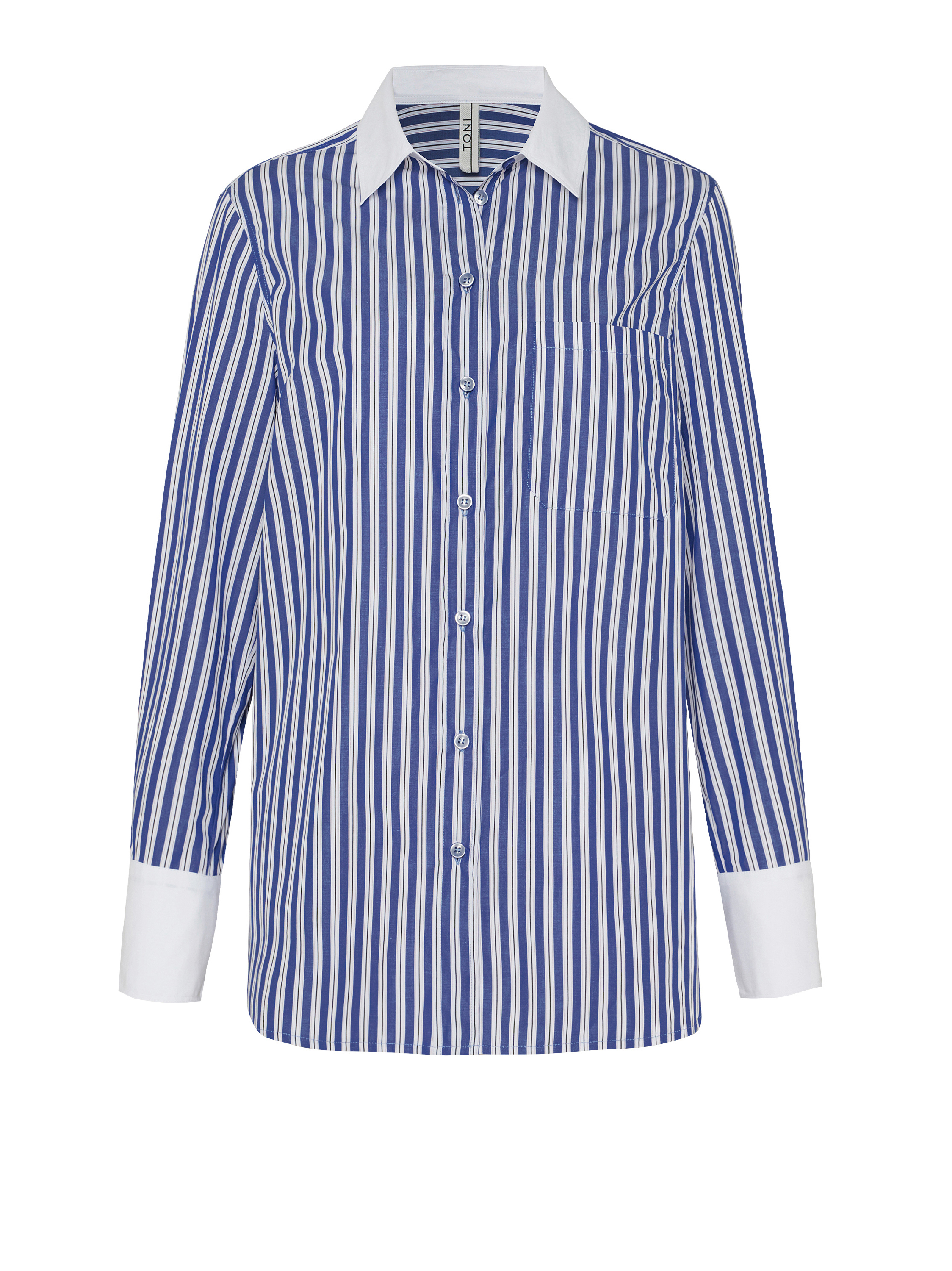 Bluse Alma blue/white Freisteller Bluse Alma blue/white Freisteller