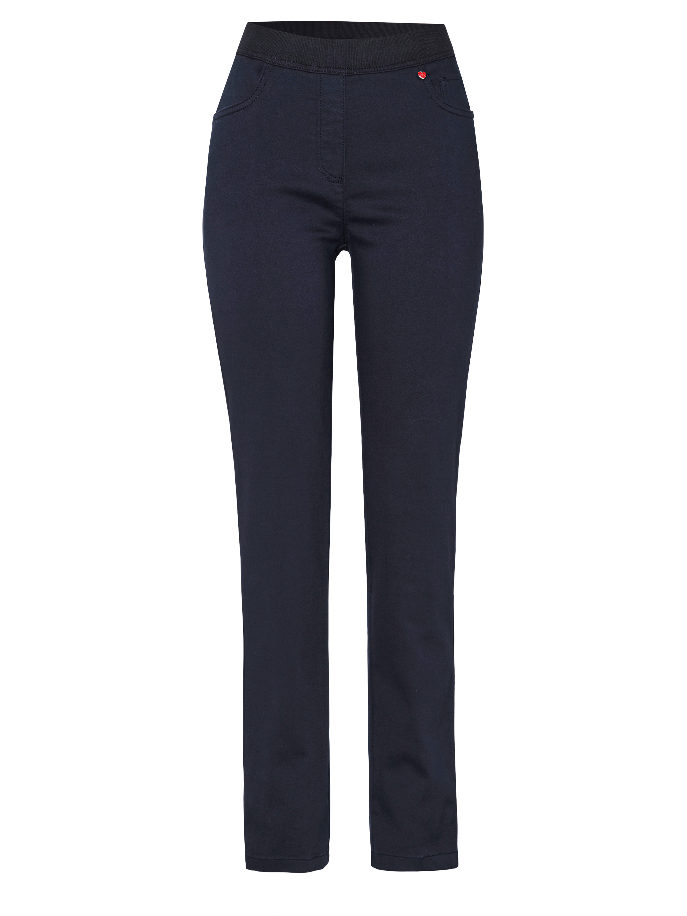 Damenhose My Darling Slim in navy, 5-Pocket mit Jerseybund, freigestellte Produktansicht