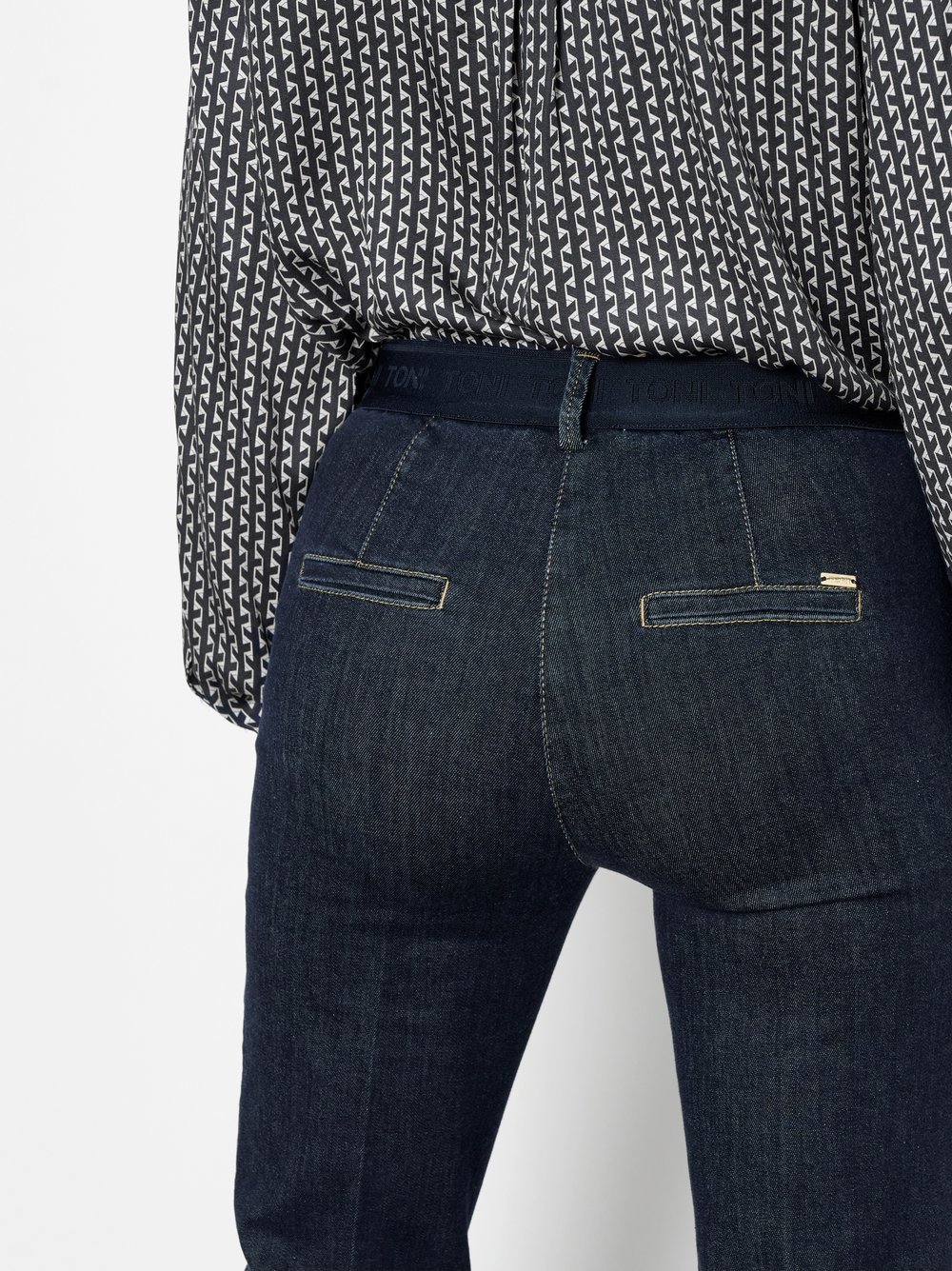 Damenjeans Jenny in Dark Blue, Smarte Jeans in 7/8-Laenge, zweite Detailansicht